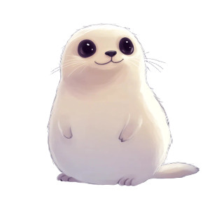 Cute Chubby Ghost Meerkat Vinyl Car Decal Sticker – Waterproof & UV-Resistant 4.0"