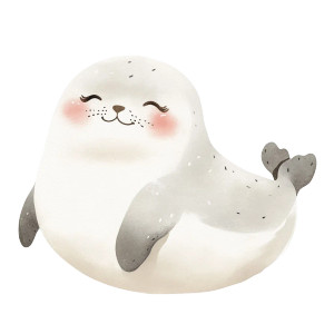 Cute Chubby Seal Vinyl Car Decal Sticker – Waterproof & UV-Resistant 4.0" Cute Chubby Seal Vinyl Car Decal Sticker – Waterproof & UV-Resistant 4.0"