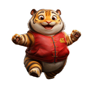 Cute Chubby Tiger Vest Vinyl Car Decal Sticker – Waterproof & UV-Resistant 4.0" Cute Chubby Tiger Vest Vinyl Car Decal Sticker – Waterproof & UV-Resistant 4.0"