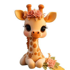 Cute Clay Giraffe Vinyl Car Decal Sticker – Waterproof & UV-Resistant 4.0" Cute Clay Giraffe Vinyl Car Decal Sticker – Waterproof & UV-Resistant 4.0"