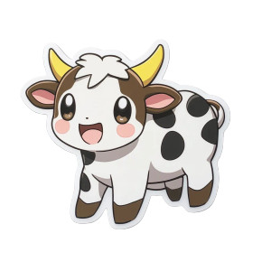 Cute Cow Pokemon Sticker Vinyl Car Decal Sticker – Waterproof & UV-Resistant 4.0" Cute Cow Pokemon Sticker Vinyl Car Decal Sticker – Waterproof & UV-Resistant 4.0"