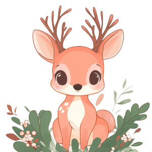 Cute Deer Drawing Vinyl Car Decal Sticker – Waterproof & UV-Resistant 4.0" Cute Deer Drawing Vinyl Car Decal Sticker – Waterproof & UV-Resistant 4.0"