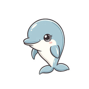 Cute Dolphin Vector Sticker Vinyl Car Decal Sticker – Waterproof & UV-Resistant 4.0" Cute Dolphin Vector Sticker Vinyl Car Decal Sticker – Waterproof & UV-Resistant 4.0"