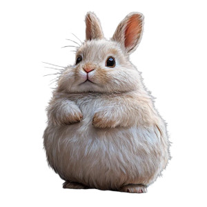 Cute Fat Bunny Vinyl Car Decal Sticker – Waterproof & UV-Resistant 4.0" Cute Fat Bunny Vinyl Car Decal Sticker – Waterproof & UV-Resistant 4.0"