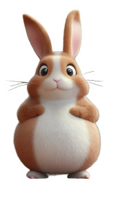 Cute Fat Rabbit 3D Vinyl Car Decal Sticker – Waterproof & UV-Resistant 4.0" Cute Fat Rabbit 3D Vinyl Car Decal Sticker – Waterproof & UV-Resistant 4.0"