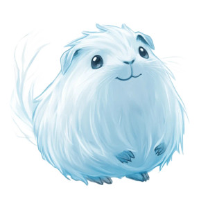 Cute Ghost Guinea Pig Vinyl Car Decal Sticker – Waterproof & UV-Resistant 4.0"