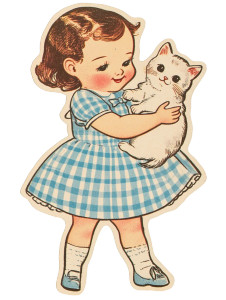 Cute Girl Kitten Retro Vinyl Car Decal Sticker – Waterproof & UV-Resistant 4.0" Cute Girl Kitten Retro Vinyl Car Decal Sticker – Waterproof & UV-Resistant 4.0"