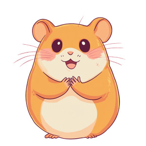 Cute Hamster Emoji Titanic Vinyl Car Decal Sticker – Waterproof & UV-Resistant 4.0"