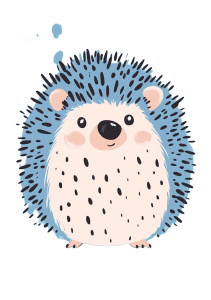 Cute Hedgehog Blue Background Vinyl Car Decal Sticker – Waterproof & UV-Resistant 4.0" Cute Hedgehog Blue Background Vinyl Car Decal Sticker – Waterproof & UV-Resistant 4.0"