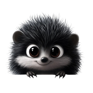 Cute Hedgehog Illustration Vinyl Car Decal Sticker – Waterproof & UV-Resistant 4.0" Cute Hedgehog Illustration Vinyl Car Decal Sticker – Waterproof & UV-Resistant 4.0"