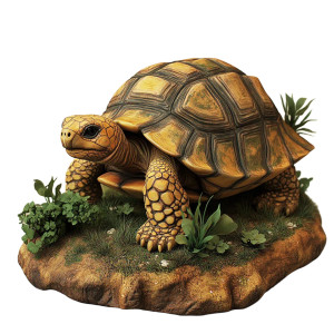 Cute Horsefield Tortoise Enclosure Vinyl Car Decal Sticker – Waterproof & UV-Resistant 4.0"