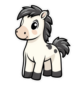 Cute Horse Sticker Vinyl Car Decal Sticker – Waterproof & UV-Resistant 4.0" Cute Horse Sticker Vinyl Car Decal Sticker – Waterproof & UV-Resistant 4.0"
