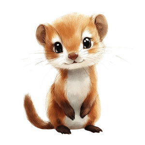Cute Illustrated Stoat Vinyl Car Decal Sticker – Waterproof & UV-Resistant 4.0" Cute Illustrated Stoat Vinyl Car Decal Sticker – Waterproof & UV-Resistant 4.0"