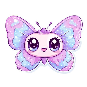 Cute Kawaii Butterfly Sticker Vinyl Car Decal Sticker – Waterproof & UV-Resistant 4.0" Cute Kawaii Butterfly Sticker Vinyl Car Decal Sticker – Waterproof & UV-Resistant 4.0"