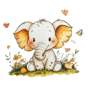 Cute Kawaii Elephant Vinyl Car Decal Sticker – Waterproof & UV-Resistant 4.0" Cute Kawaii Elephant Vinyl Car Decal Sticker – Waterproof & UV-Resistant 4.0"