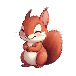 Cute Kawaii Squirrel Vinyl Car Decal Sticker – Waterproof & UV-Resistant 4.0" Cute Kawaii Squirrel Vinyl Car Decal Sticker – Waterproof & UV-Resistant 4.0"