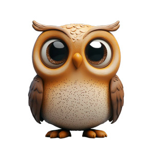 Cute Owl Clay Render Vinyl Car Decal Sticker – Waterproof & UV-Resistant 4.0" Cute Owl Clay Render Vinyl Car Decal Sticker – Waterproof & UV-Resistant 4.0"