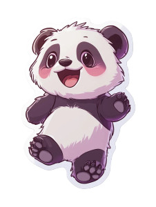 Cute Panda Sticker Vinyl Car Decal Sticker – Waterproof & UV-Resistant 4.0" Cute Panda Sticker Vinyl Car Decal Sticker – Waterproof & UV-Resistant 4.0"