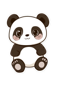 Cute Panda Vector Sticker Vinyl Car Decal Sticker – Waterproof & UV-Resistant 4.0" Cute Panda Vector Sticker Vinyl Car Decal Sticker – Waterproof & UV-Resistant 4.0"