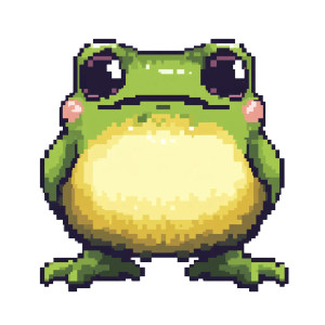 Cute Pixel Frog Vinyl Car Decal Sticker – Waterproof & UV-Resistant 4.0"