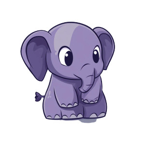 Cute Purple Elephant Vinyl Car Decal Sticker – Waterproof & UV-Resistant 4.0" Cute Purple Elephant Vinyl Car Decal Sticker – Waterproof & UV-Resistant 4.0"