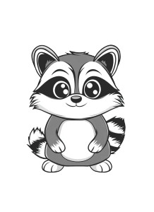 Cute Racoon Coloring Page Vinyl Car Decal Sticker – Waterproof & UV-Resistant 4.0" Cute Racoon Coloring Page Vinyl Car Decal Sticker – Waterproof & UV-Resistant 4.0"