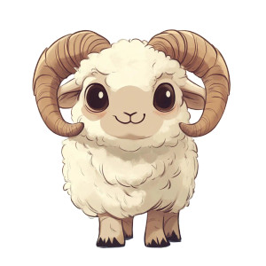 Cute Ram Cartoon Vinyl Car Decal Sticker – Waterproof & UV-Resistant 4.0" Cute Ram Cartoon Vinyl Car Decal Sticker – Waterproof & UV-Resistant 4.0"