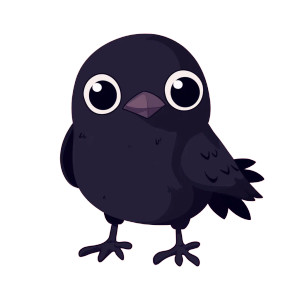 Cute Raven Halloween Clipart Vinyl Car Decal Sticker – Waterproof & UV-Resistant 4.0" Cute Raven Halloween Clipart Vinyl Car Decal Sticker – Waterproof & UV-Resistant 4.0"