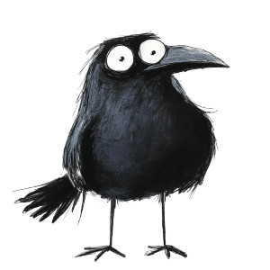 Cute Raven Loose Style Vinyl Car Decal Sticker – Waterproof & UV-Resistant 4.0"