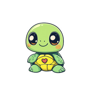 Cute Sea Turtle Anime Vinyl Car Decal Sticker – Waterproof & UV-Resistant 4.0" Cute Sea Turtle Anime Vinyl Car Decal Sticker – Waterproof & UV-Resistant 4.0"