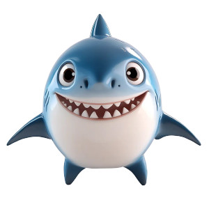 Cute Shark Character Vinyl Car Decal Sticker – Waterproof & UV-Resistant 4.0" Cute Shark Character Vinyl Car Decal Sticker – Waterproof & UV-Resistant 4.0"