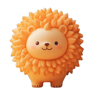 Cute Silicon Lion Sunflower Vinyl Car Decal Sticker – Waterproof & UV-Resistant 4.0"