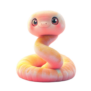 Cute Silly Snake Fluffy Vinyl Car Decal Sticker – Waterproof & UV-Resistant 4.0" Cute Silly Snake Fluffy Vinyl Car Decal Sticker – Waterproof & UV-Resistant 4.0"