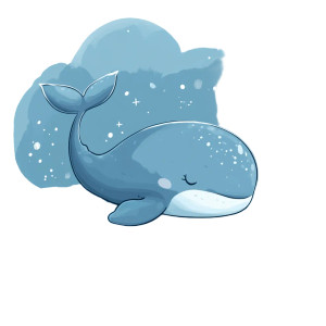 Cute Sleeping Whale Vinyl Car Decal Sticker – Waterproof & UV-Resistant 4.0" Cute Sleeping Whale Vinyl Car Decal Sticker – Waterproof & UV-Resistant 4.0"