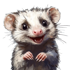 Cute Smiling Opossum Vinyl Car Decal Sticker – Waterproof & UV-Resistant 4.0" Cute Smiling Opossum Vinyl Car Decal Sticker – Waterproof & UV-Resistant 4.0"