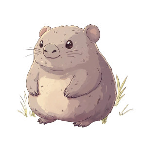 Cute Stylized Wombat Vinyl Car Decal Sticker – Waterproof & UV-Resistant 4.0" Cute Stylized Wombat Vinyl Car Decal Sticker – Waterproof & UV-Resistant 4.0"