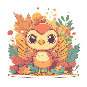 Cute Turkey Chibi Illustration Vinyl Car Decal Sticker – Waterproof & UV-Resistant 4.0" Cute Turkey Chibi Illustration Vinyl Car Decal Sticker – Waterproof & UV-Resistant 4.0"