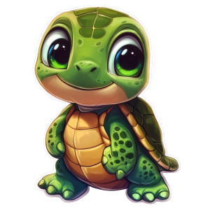 Cute Turtle Sticker Vinyl Car Decal Sticker – Waterproof & UV-Resistant 4.0" Cute Turtle Sticker Vinyl Car Decal Sticker – Waterproof & UV-Resistant 4.0"