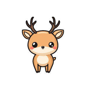 Cute Vector Deer Vinyl Car Decal Sticker – Waterproof & UV-Resistant 4.0" Cute Vector Deer Vinyl Car Decal Sticker – Waterproof & UV-Resistant 4.0"