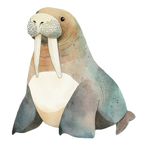 Cute Walrus Watercolor Vinyl Car Decal Sticker – Waterproof & UV-Resistant 4.0" Cute Walrus Watercolor Vinyl Car Decal Sticker – Waterproof & UV-Resistant 4.0"