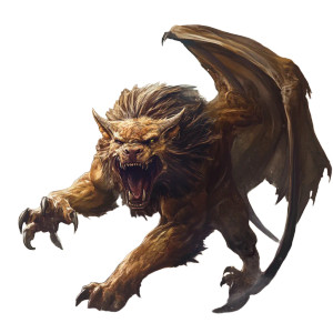 D D Manticore Vinyl Car Decal Sticker – Waterproof & UV-Resistant 4.0"