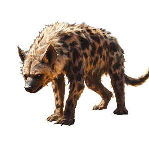 Desert Hyena Camouflage Fantasy Vinyl Car Decal Sticker – Waterproof & UV-Resistant 4.0"