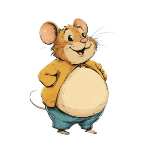 Disney Chubby Mouse Blue Vinyl Car Decal Sticker – Waterproof & UV-Resistant 4.0"