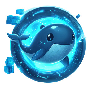 Docker Whale Teleportation Icon Vinyl Car Decal Sticker – Waterproof & UV-Resistant 4.0"