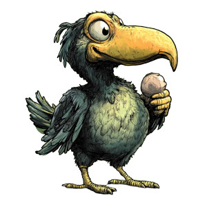 Dodo Bird Holding Vinyl Car Decal Sticker – Waterproof & UV-Resistant 4.0" Dodo Bird Holding Vinyl Car Decal Sticker – Waterproof & UV-Resistant 4.0"