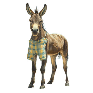 Donkey Beach Pants Vinyl Car Decal Sticker – Waterproof & UV-Resistant 4.0"