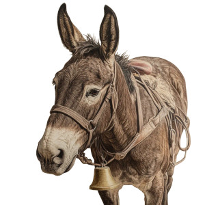 Dressed Mule Bell Vinyl Car Decal Sticker – Waterproof & UV-Resistant 4.0"