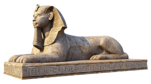 Egypt Sphinx Architecture Rendering Vinyl Car Decal Sticker – Waterproof & UV-Resistant 7.14"