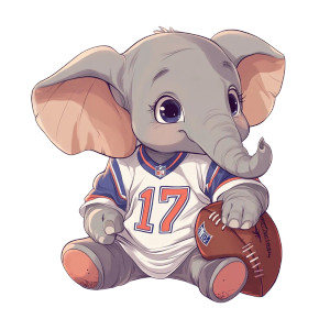 Elephant Bills Jersey Football Vinyl Car Decal Sticker – Waterproof & UV-Resistant 4.0" Elephant Bills Jersey Football Vinyl Car Decal Sticker – Waterproof & UV-Resistant 4.0"