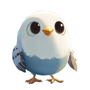 Energetic Budgie Quick Lightweight Vinyl Car Decal Sticker – Waterproof & UV-Resistant 4.0"